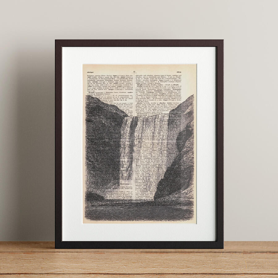 Skógafoss 21x28,3cm 5.900 kr